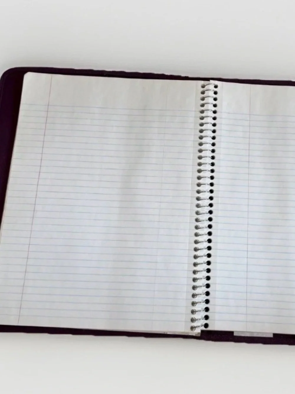 1997 Mead Five Star First Gear Vintage Purple Nylon Notebook Folio Case 2-Pocket
